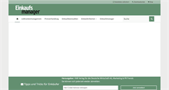 Desktop Screenshot of einkaufsmanager.net
