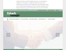Tablet Screenshot of einkaufsmanager.net